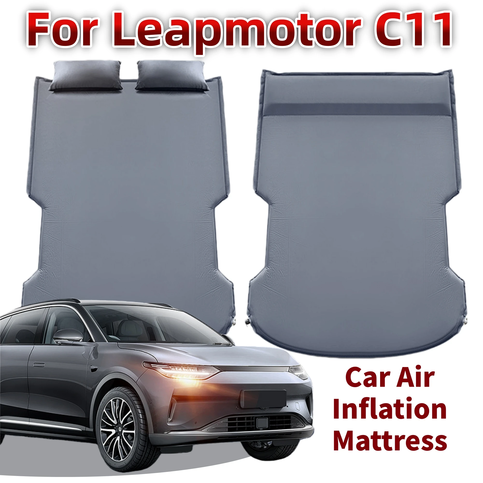 For Leapmotor C11 2023 2024 2025 2026 Car Trunk Mattress Electric Pump Car Air Inflation Mattress Trunk Inflatable