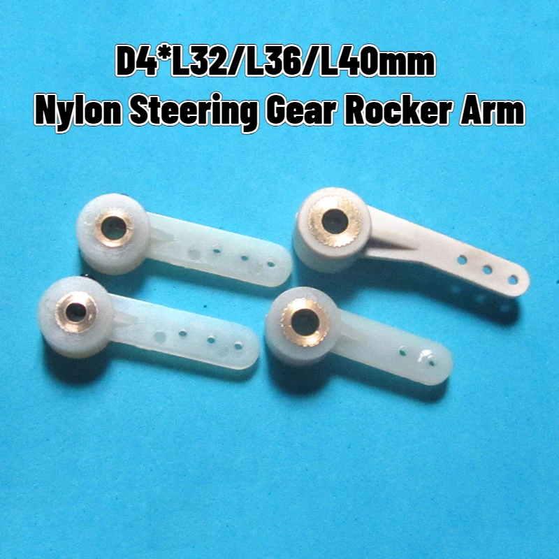 D4*L32/L36/L40mm Nylon Steering Gear Rocker Arm Servo Suspension Arm DIY Parts for RC 4WD Racing Car Boat Aircraft