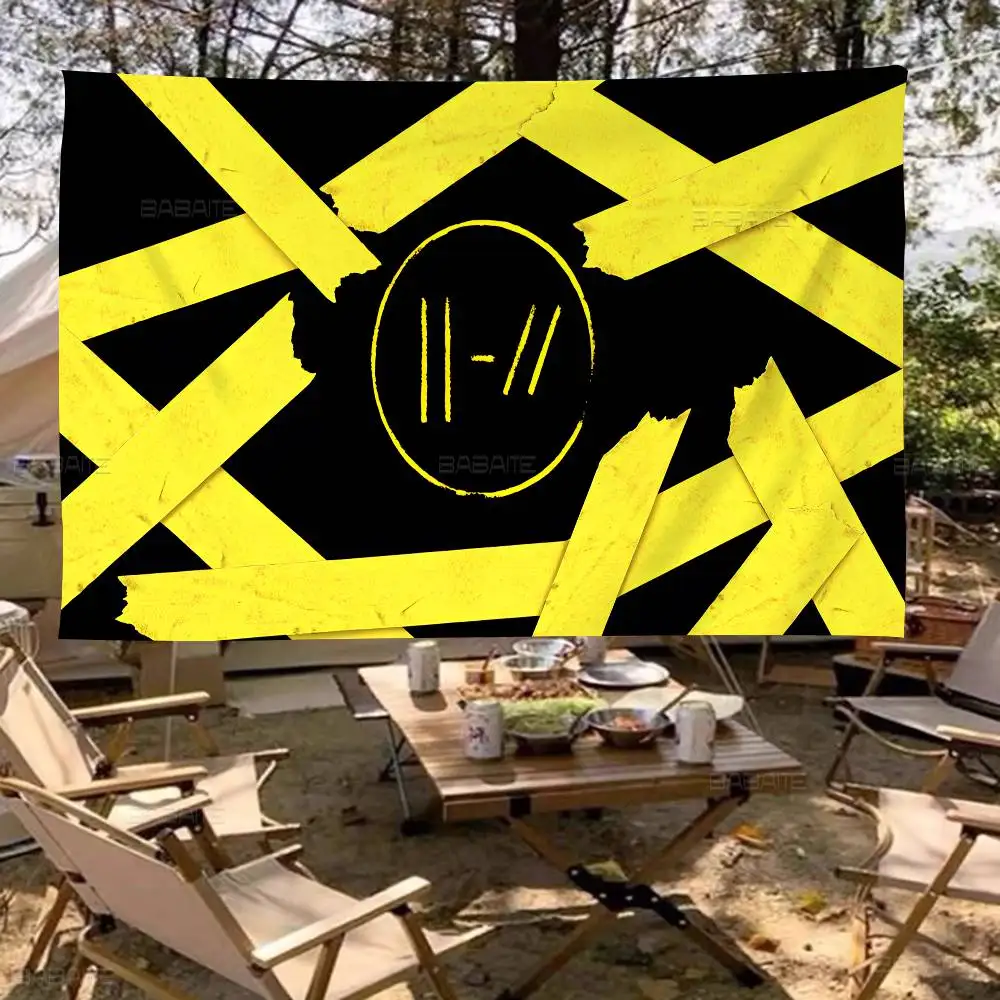 Popular T-Twenty One Pilot Band Cartoon Flag Art Science Fiction Room Home Decor Wall Hanging Home Decor Banner