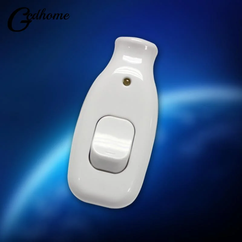 

Встраиваемый выключатель света белого цвета для настольной лампы: функция включения/выключения, быстрая установка, классический дизайн, надежное управление