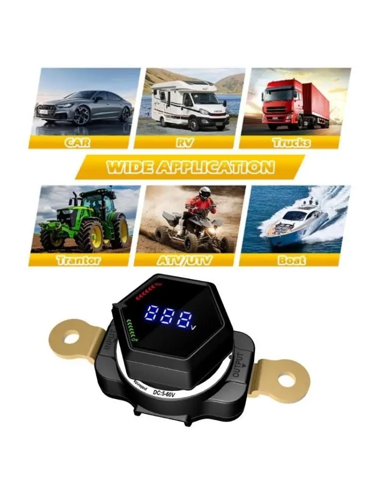 

652F Digital Battery Disconnect Switches Waterproof Battery Cut Off Switches Readout