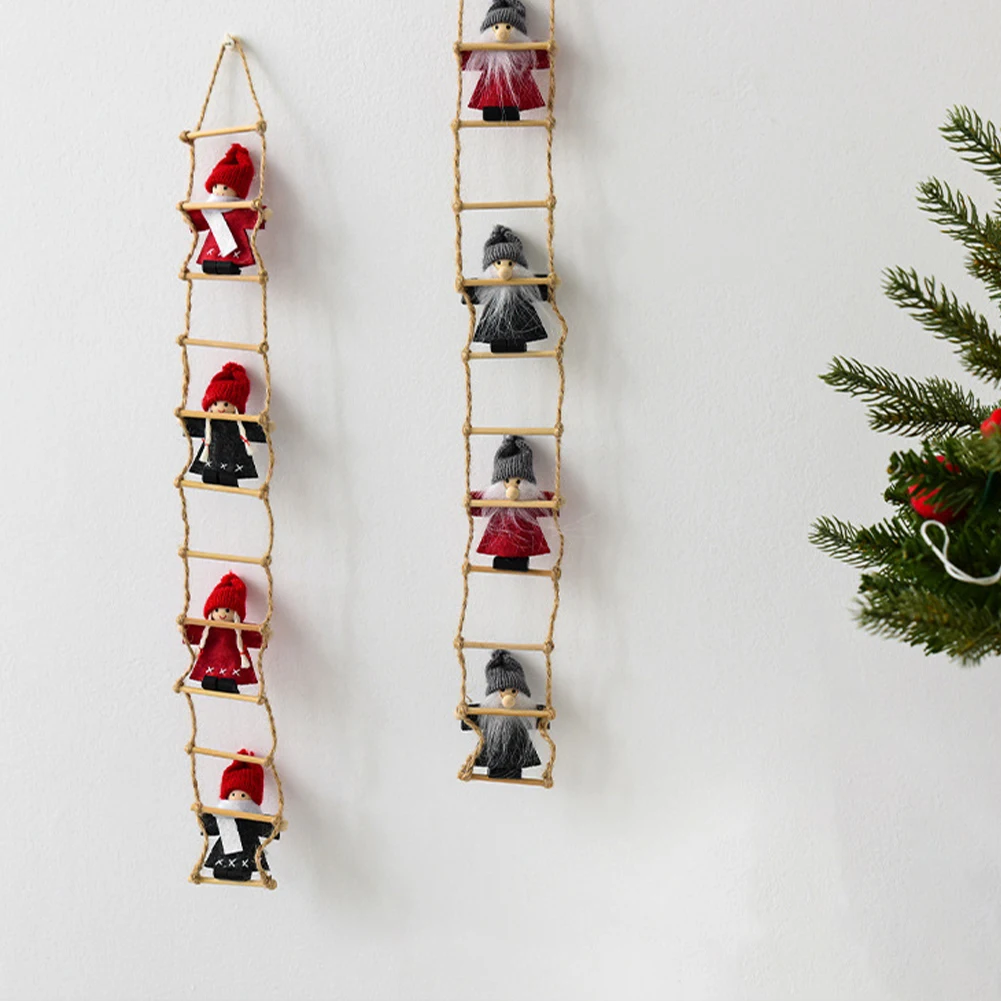 Superb Santa Claus Climbing Ladder Decoration: Create A Christmas Atmosphere Xmas Ornament Festival Party Orinament Home Decor