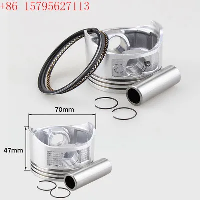 

Комплект поршневых колец 70 мм для HONDA GX220, китайский двигатель 170F, около 7 л.с., водяной насос генератора двигателя