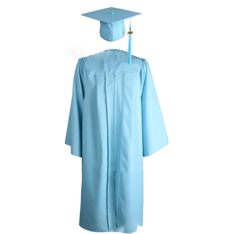 2024 Unisex Adult Graduation Gown coro Robes Cap set di abbigliamento per le scuole superiori e le uniformi degli studenti del Collage di laurea