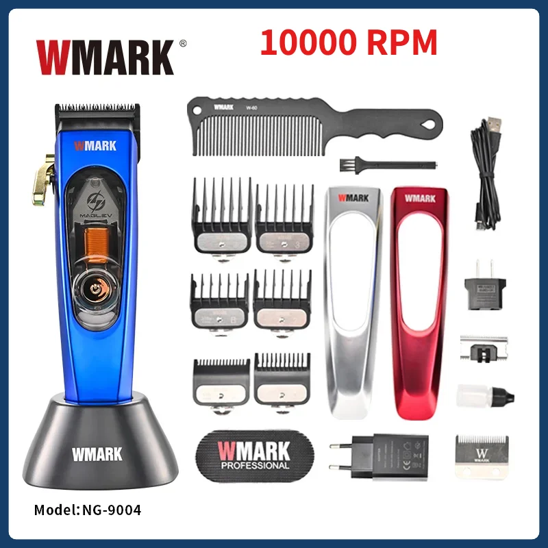 WMARK NG 9004 Hair Clippers For Men,MAGLEV motor 10000RPM,Hair Cuter Machine,Cordless Rechargeable Edgers Clippers