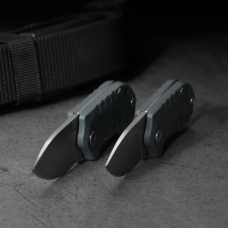 New Mini Folding Knife Stainless Steel Fruit Knife EDC Express Cut Box Portable Tool Carry on Keychain Knives Gift - view 3