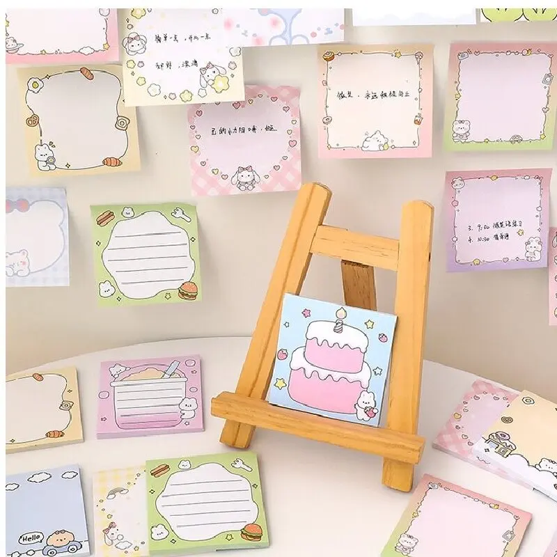 

50 Sheets Kawaii Cartoon Sticky Notes Memo Pad To Do List Weekly Planner Cute Notepad Office School Supplies Stationery