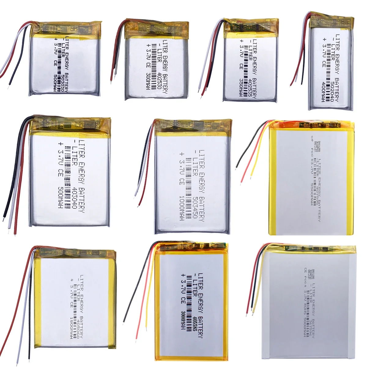 3.7V lithium battery 3-wire NTC rechargeable lithium battery for humidifier GPS navigation Bluetooth speaker