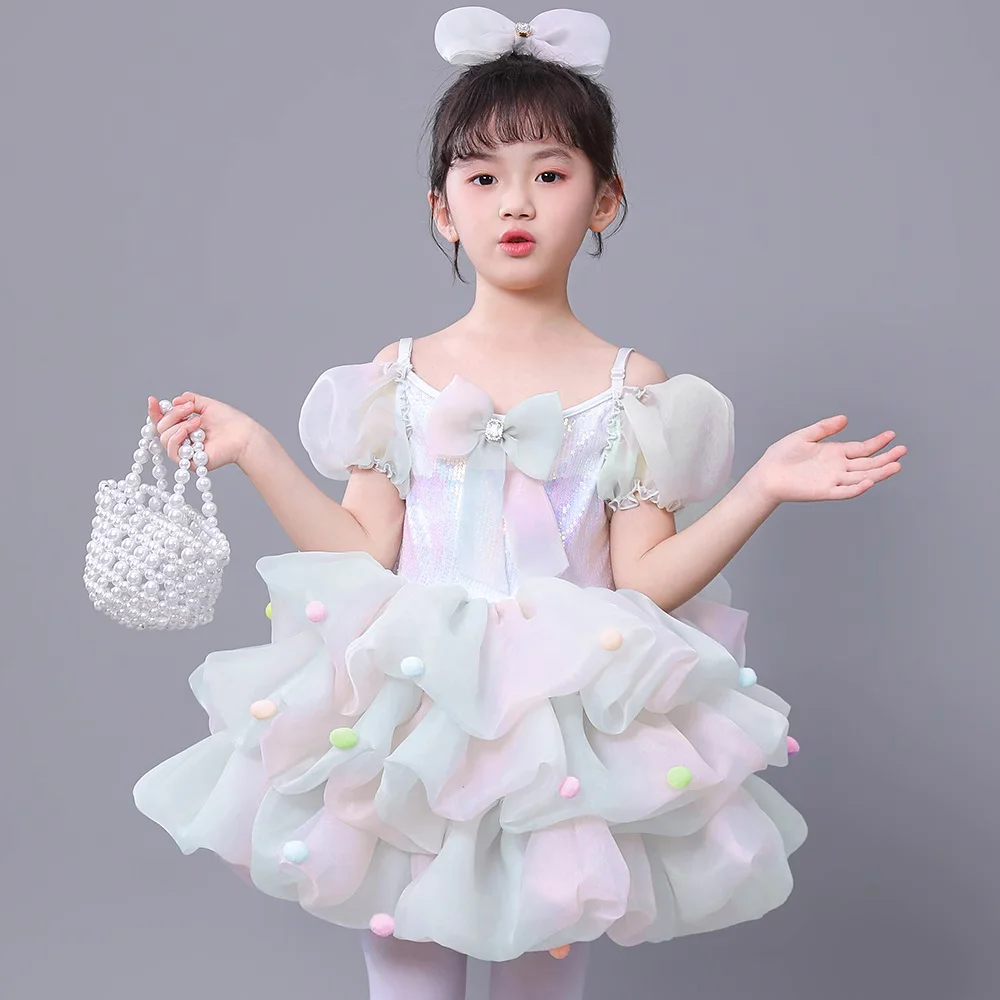 

sequin Modern dance dress girls Children Kids Cheerleading costume Stage Performance Costumes star dance costume girls Kids