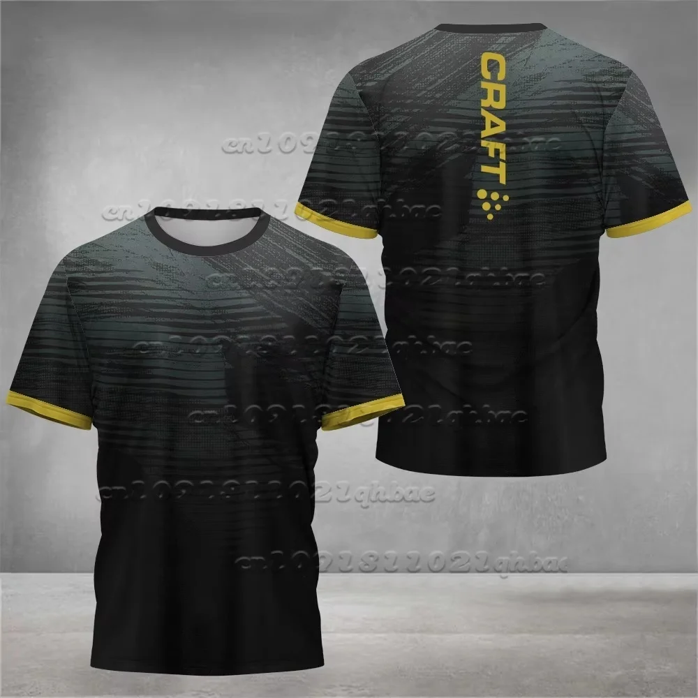 

2025 Summer Quick Dry Tennis Badminton T-Shirt Fashion Men's Crew Neck Short Sleeve Top Sweat-Wicking Sports T-Shirts Moto Tee