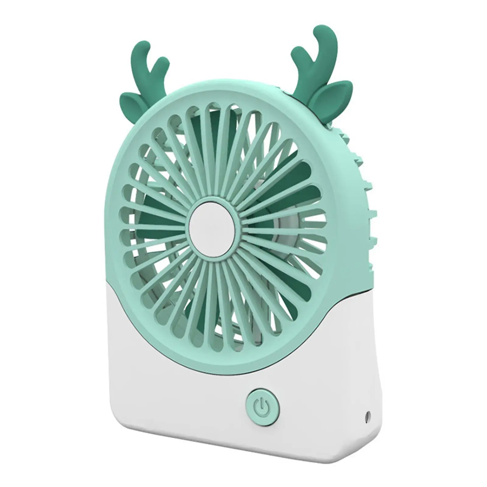 Tafelventilator Persoonlijke Ventilator Herten Ontwerp Draagbare Handheld Desktop Koelventilator Mini Fan Voor Buiten Auto Indoor Kantoor Slaapkamer