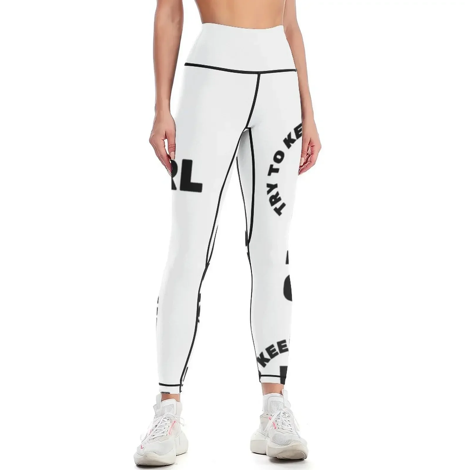 

I Climb Like A Girl Try To Keep Up Quote Leggings active wear sporty woman gym flared joggers for Womens Leggings