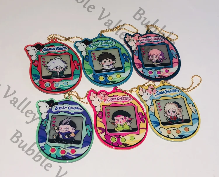 أنيمي دانغانرونا كوكيشي أوما ناجيتو كومايدا كايدي أكاماتسو كوسبلاي تاماغوتشي سلسلة مفاتيح مصنوعة من الأكريليك كارتون كيرينغ قلادة عيد الميلاد