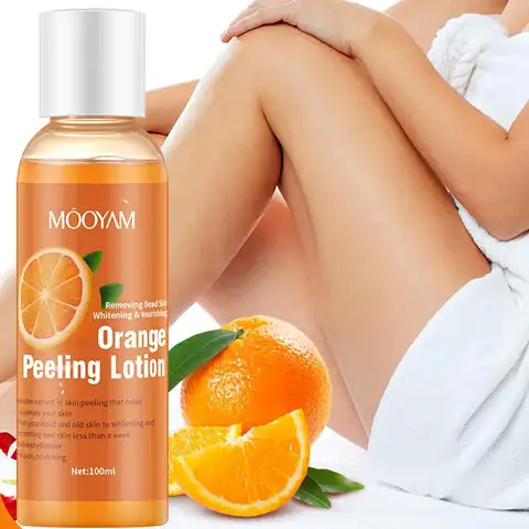 Orange Peel Exfoliating Lotion Gentle Exfoliation Orange Exfoliating Body Scrub Soften Smooth Skin Moisturizing Nourishing