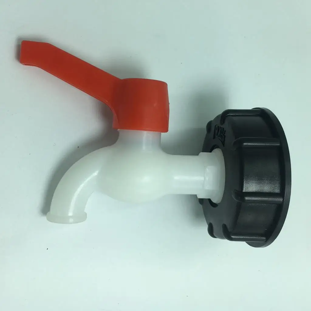 IBC/Ton Barrel Faucet Thick Thread Connector Adapter With DN20 PVC Valve