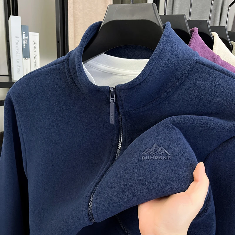 

Luxury brand men's zipper jacket autumn winter new style fashion logo exquisite embroidery design original top warm casual coat