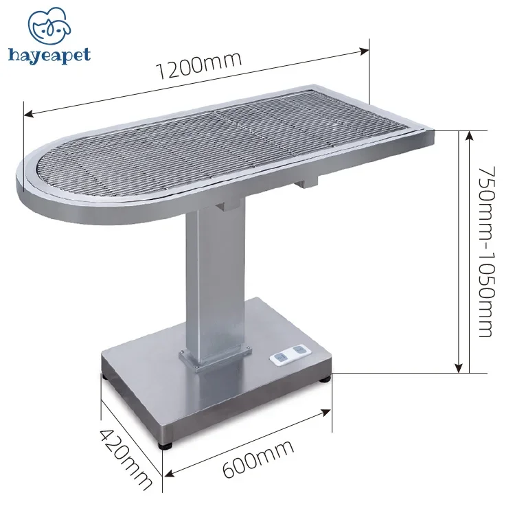 veterinary high quality stainless steel height adjustable electric pedal trauma treatment reception diagnosis table