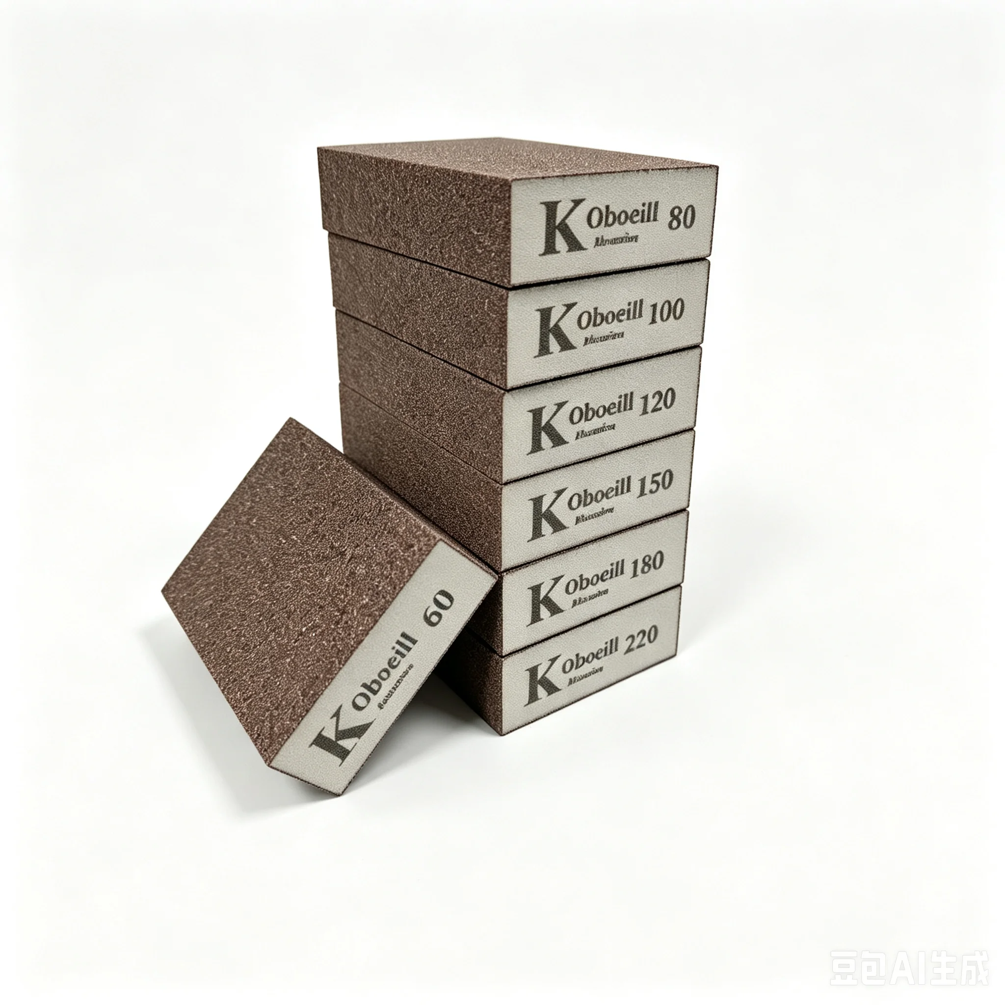 6Pcs/Set 60-220# Sanding Sponges Polishing Blocks Brush Brick Washable Wall Grinding Descaling Clean Sand Wood Metal Derusting