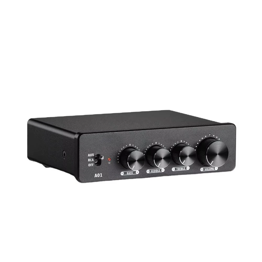 Amplificador de Audio A01 TPA3116 Clase D, Amplificador de Potencia de Sonido HiFi, Amplificador Estéreo de Música, Amplificador para Cine en Casa