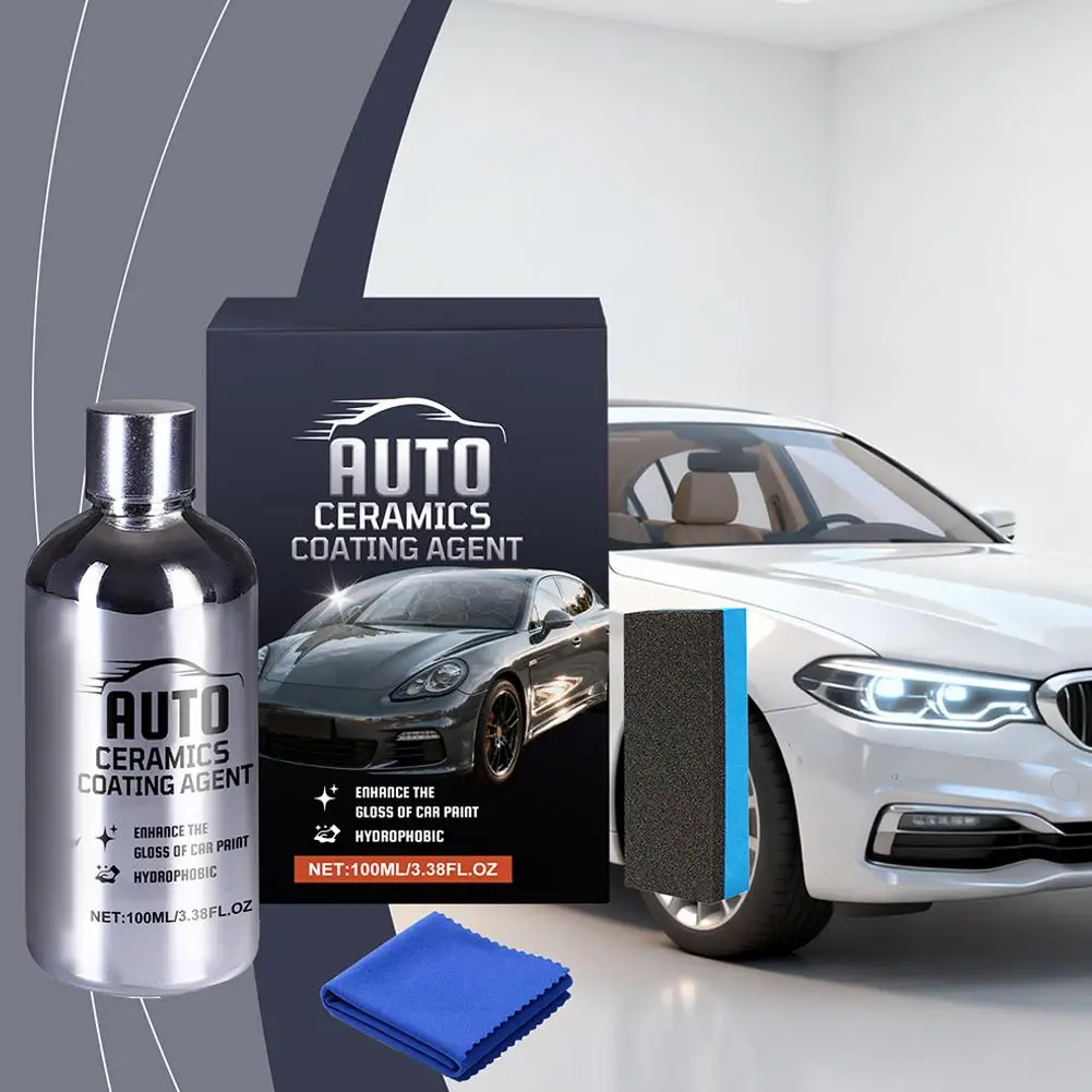 Car Ceramic Coating Liquid Plated Crystal Hydrophobic Waterproof Liquid Light Ceramic Coating For C1t3