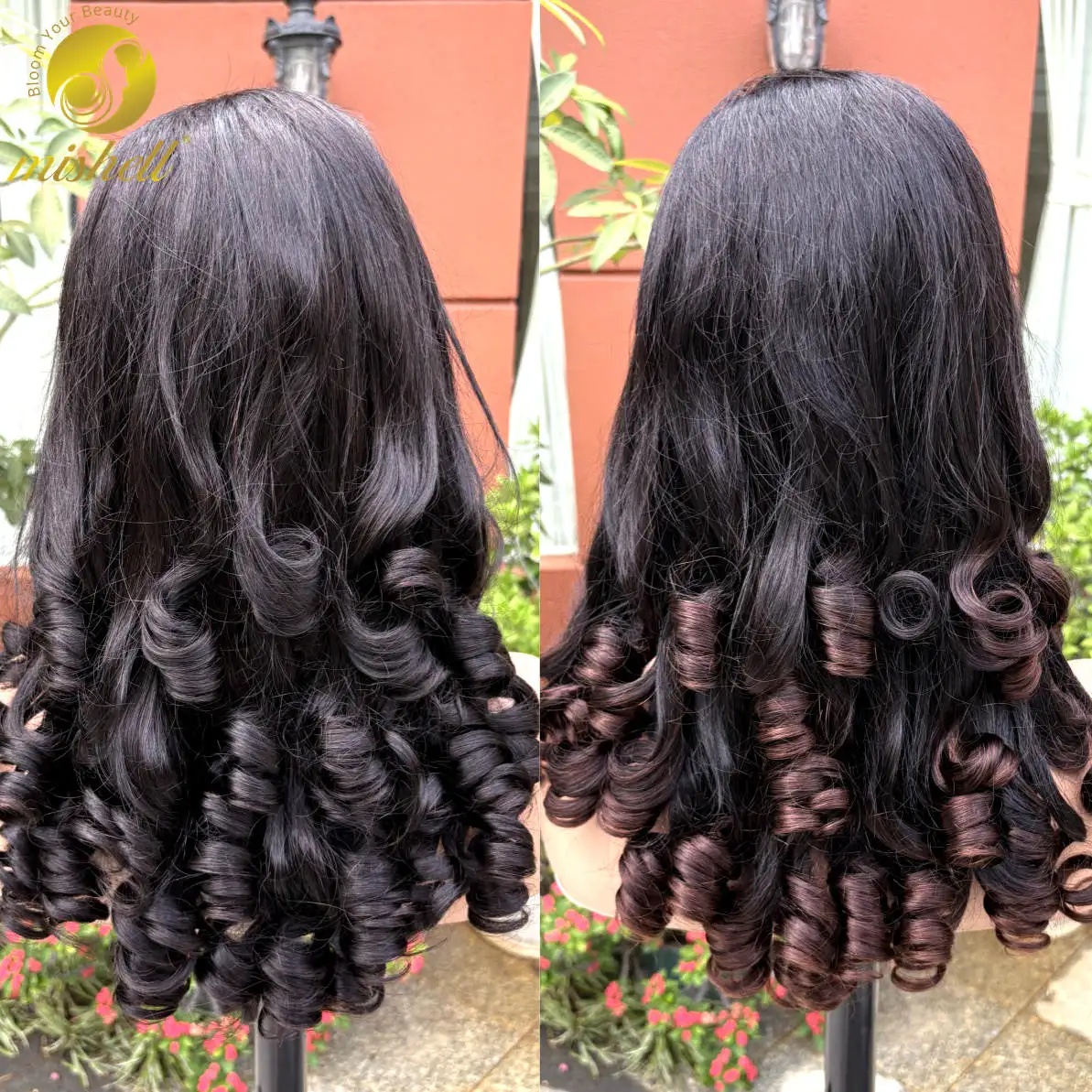 

5x5 C Part Gluelss Loose Wave Human Hair Wigs 300% Density Lace Closure Colored Loose Wavy Hair Wigs for Women PrePlucked Remy