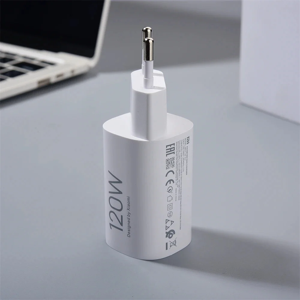 Xiaomi 120W Original Charger Turbo Fast Charge EU Hypercharge GaN Adapter For Mi 14 15 13T 12 Pro/Ultra Poco X7 1/1.5/2 M Cable - náhled 2