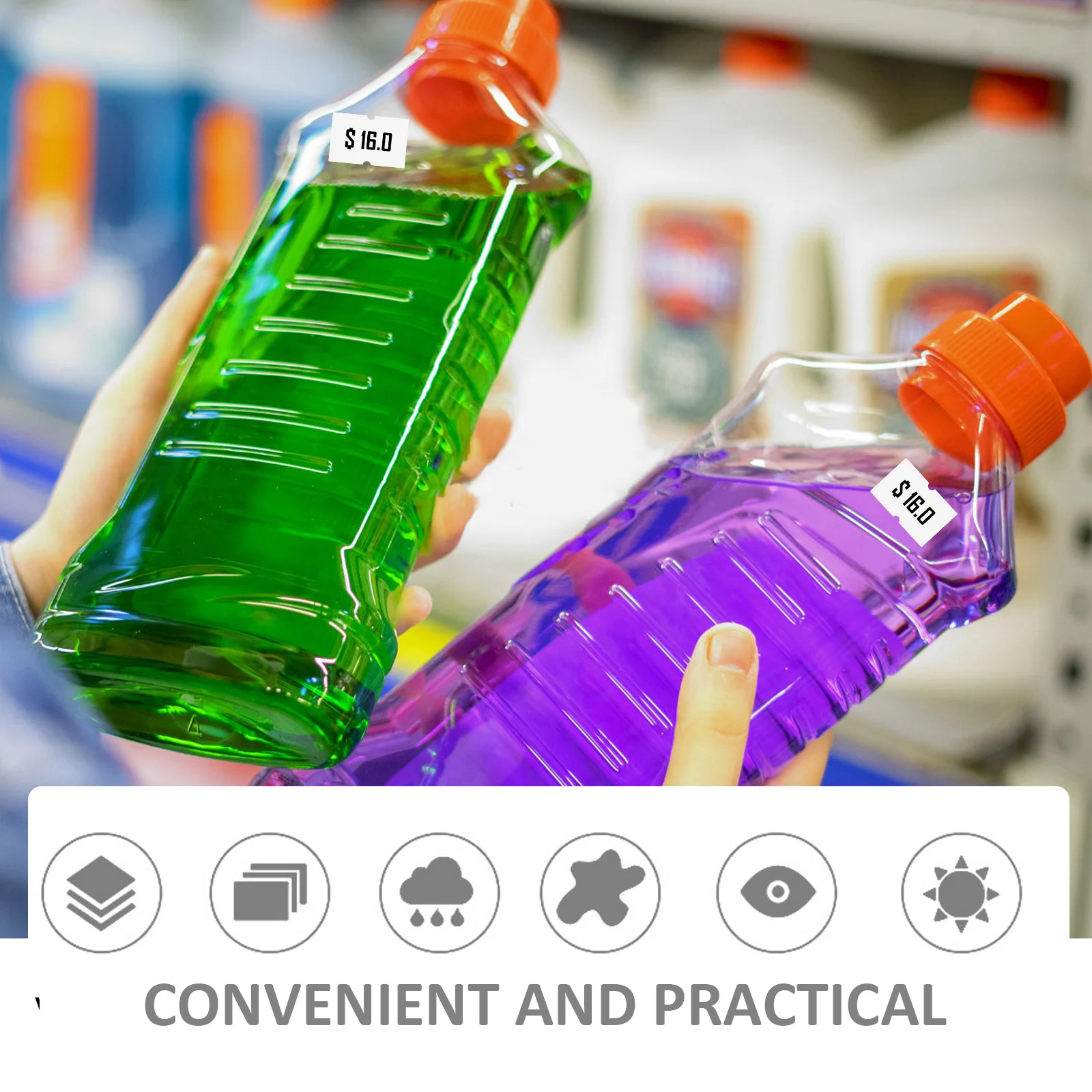 10 Rolls Price Tag Sticker Practical Label Paper for Product Identification Pricing in Various Industries