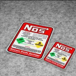 Creative Car Racing Stickers NOS Nitrous Oxide Systems Stickers Tuning Motocross Vinyl Racing Car Styling for Drag Racing,10cm