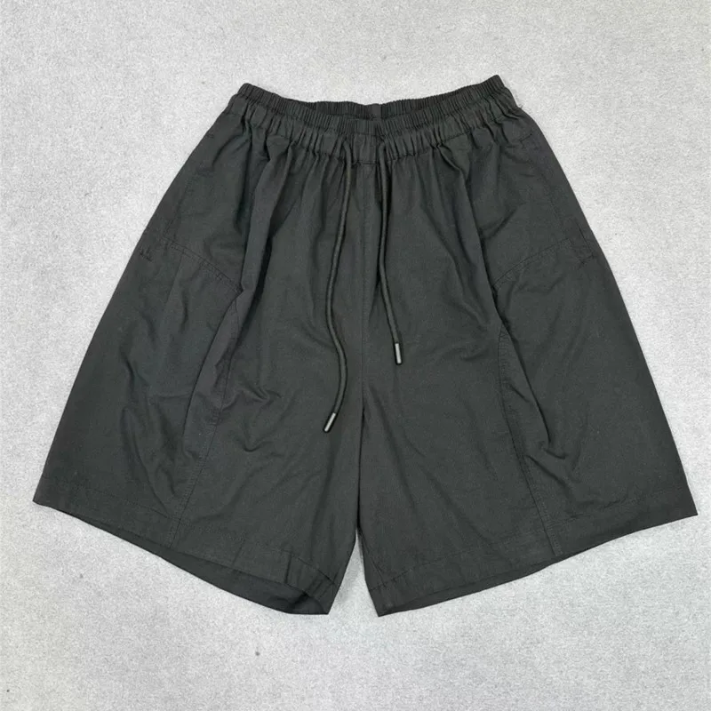 JOHNMOB-Short cargo japonais taille haute en coton pour femme, vêtement décontracté à jambes larges, cinq points, nouvelle collection été 2025