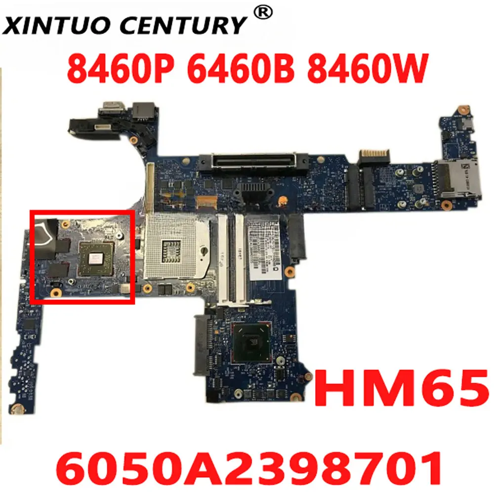 

642759-001 642759-601 6050A2398701 Motherboard for HP Elitebook 8460P 6460B 8460W Laptop Motherboard with HM65 DDR3 100% Tested