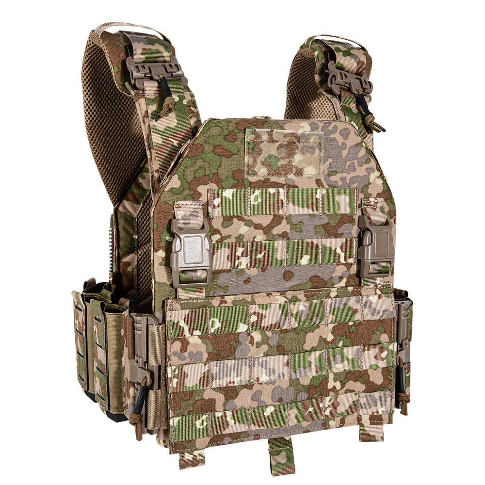 Durban Camouflage Vest Quick Release Molle Tactical Plate Carrier tactical buckle Up Assault Plate Hunting paintball vest