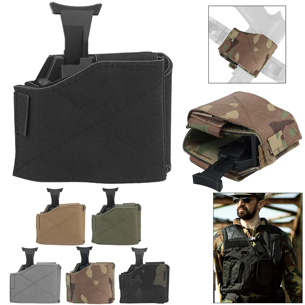 Universal Pistol Holster Adjust MOLLE Tactical Quick Pull Holsters Tactical Release Hunting Holster Outdoor Hunting Airsoft Gear