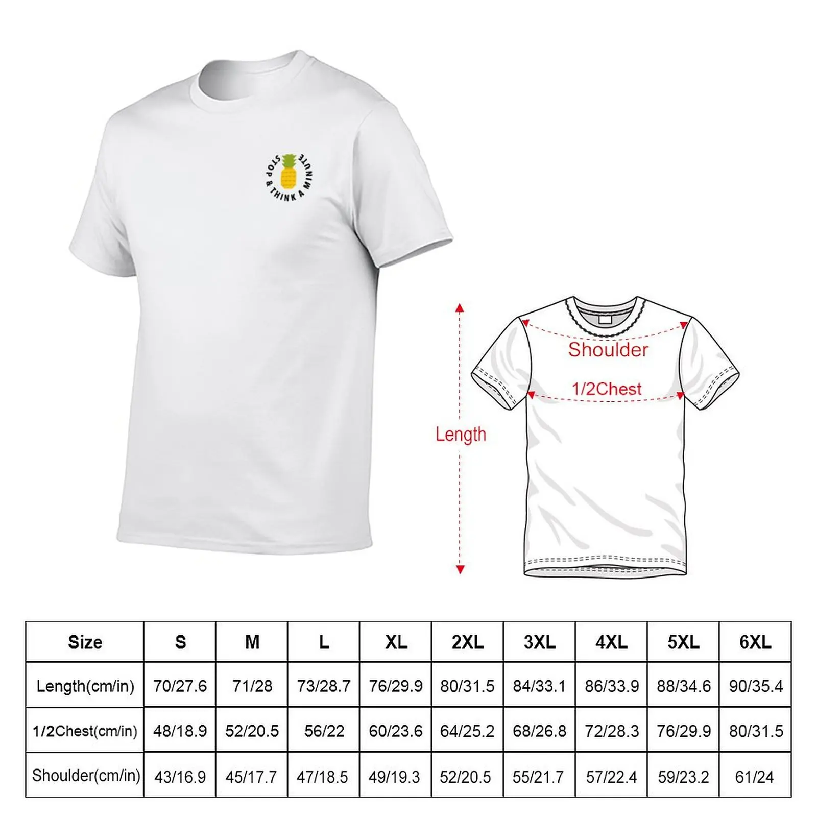 Glass Animals - Agnes Stop and Think a Minute Pineapple Tee T-Shirt Basic Casual Short Sleeve Cotton Shirt