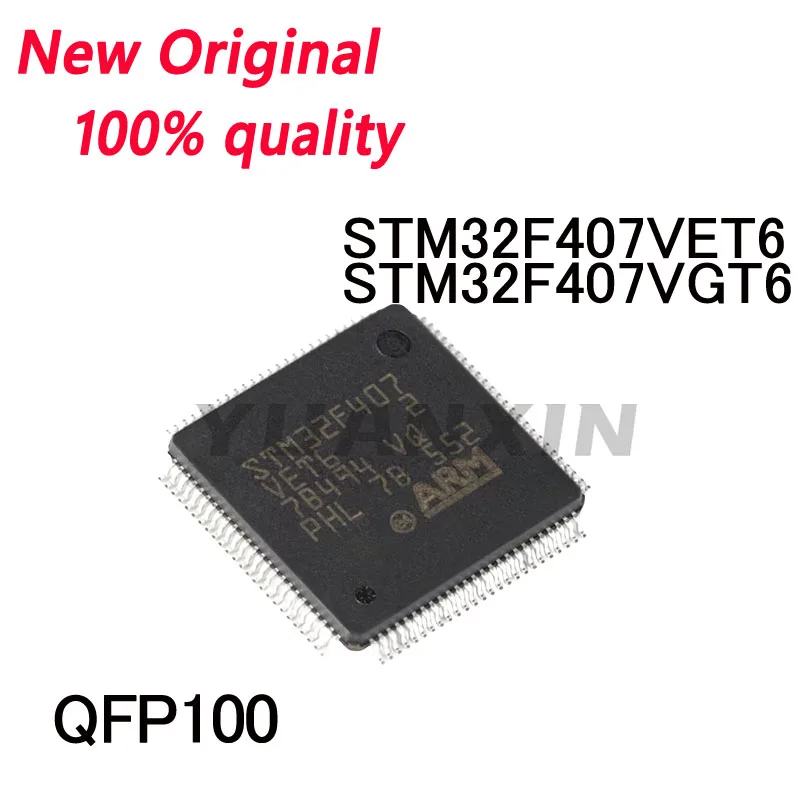 1/PCS New Original STM32F407VET6 STM32F407VGT6 STM32F407 VET6 STM32F407 VGT6 QFP-100 microcontroller   chip In Stock