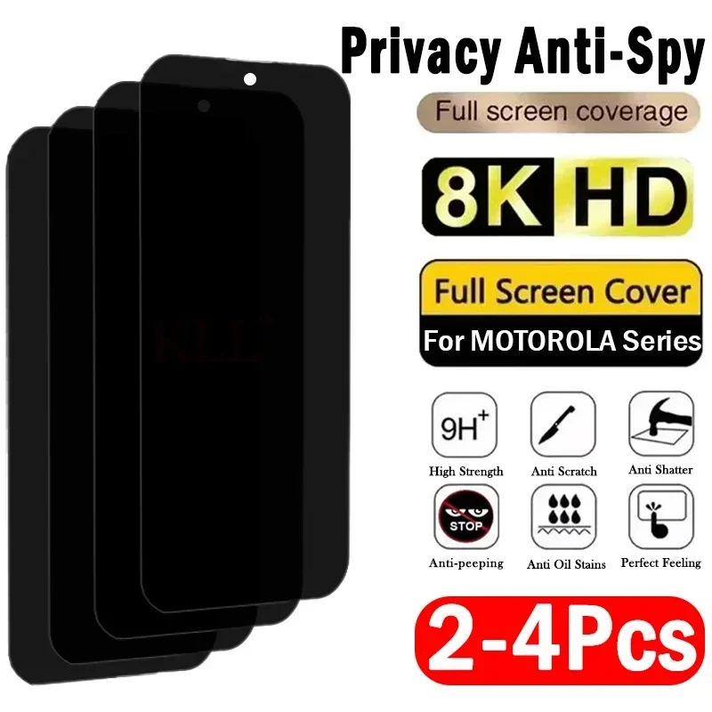 

2-4Pcs Privacy Anti-spy Tempered Glass for Motorola Moto G75 G73 G55 G54 G53 G52 G50 G42 G32 G22 G15 G14 G13 Screen Protector