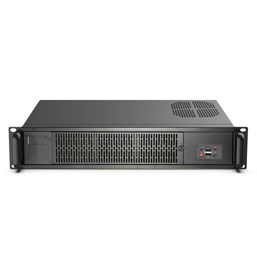 

2U Chassis Mini Industrial Control Server with Direct Insertion of Hard Drive, Enterprise Hotel Air-cooled Silent Simple Fan