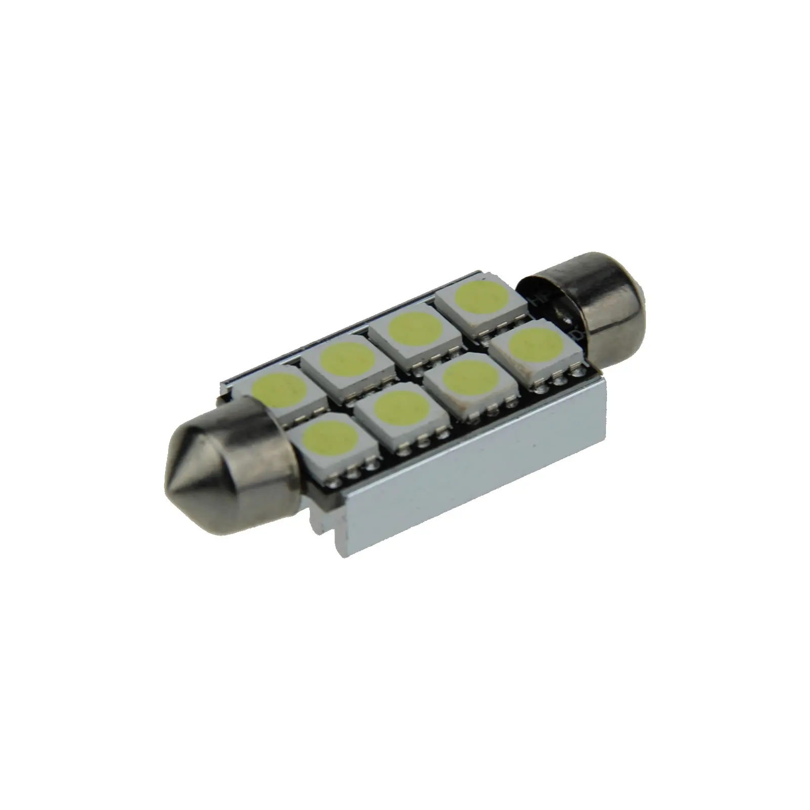 10x White AUTO 42MM Festoon Lamp Door Light Canbus Error Free 8 Emitters 5050 SMD LED 41MM I313-W