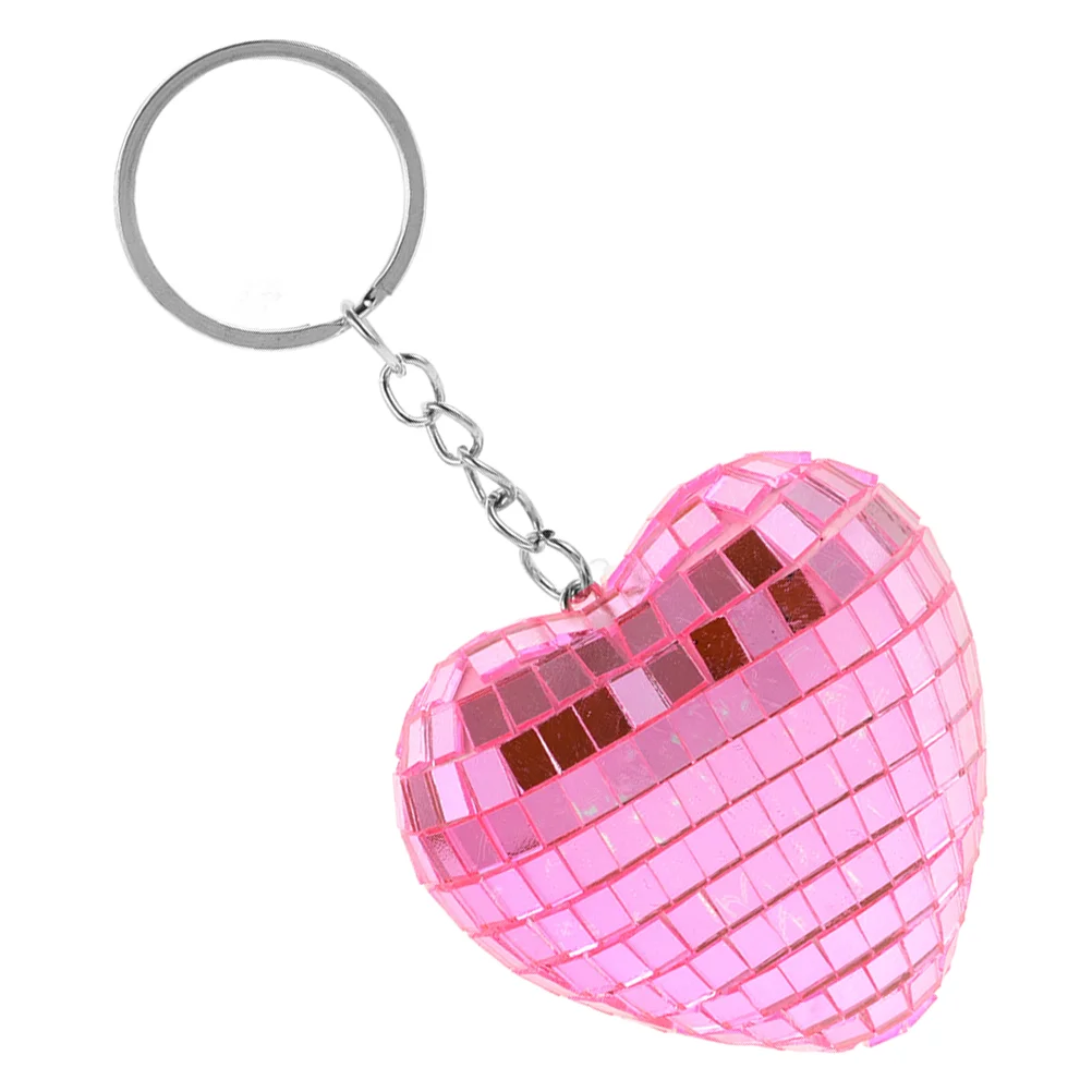 Key Shackle Mirror Ball Keychain Sparkly Crystal Disco Party Favors Supplies Cowboy Pink Heart 90s