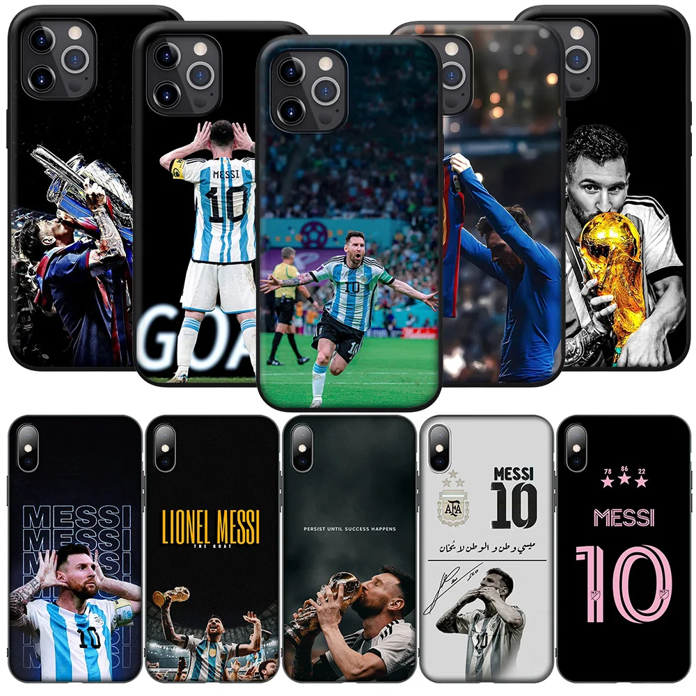 Famous Footballer M-Messis Phone Soft Case for iPhone 12 11 X XS XR Pro Max 6 6s Plus SE