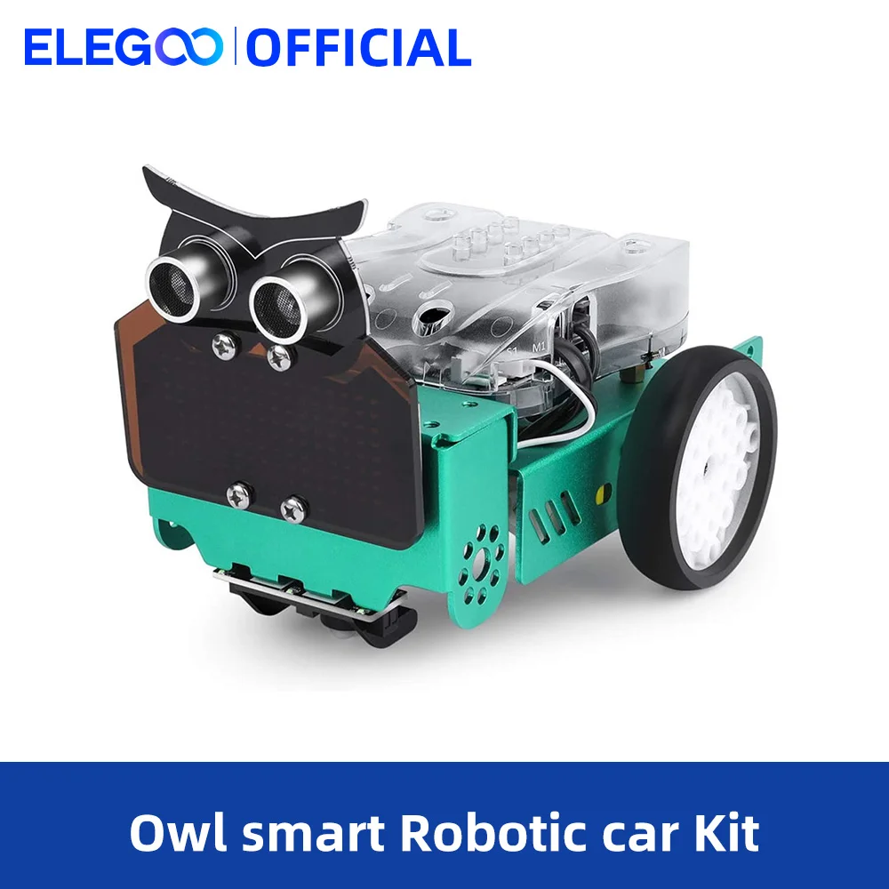 

ELEGOO Owl Smart Robotic Car Kit with Nano V4,Line Tracking Module,Infrared Photoelectric/Ultrasonic Sensor, Arduino Toy Car