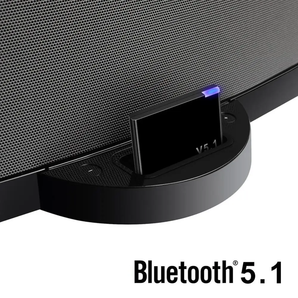 Mini altoparlante Stero per iPod/iPhone Ricevitore audio 5.1 compatibile con Bluetooth Adattatore musicale a 30 pin