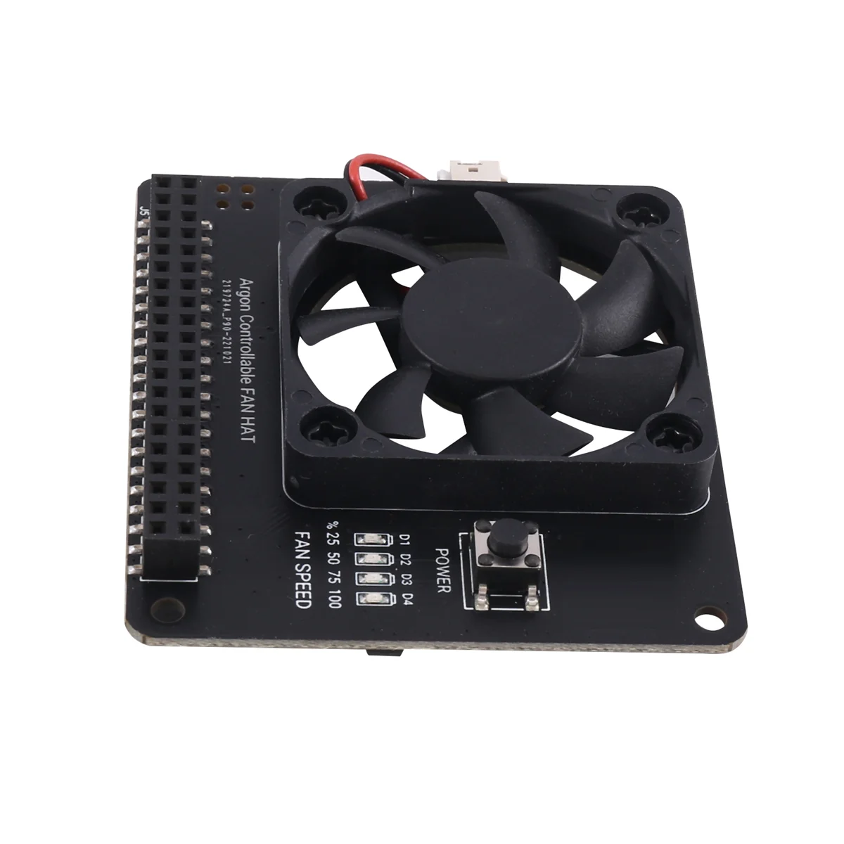 Argon FAN HAT for Raspberry Pi 4B 3B+ 3B PWM Software Control Fan Function Power Button Fit for Argon NEO Case for Pi 4