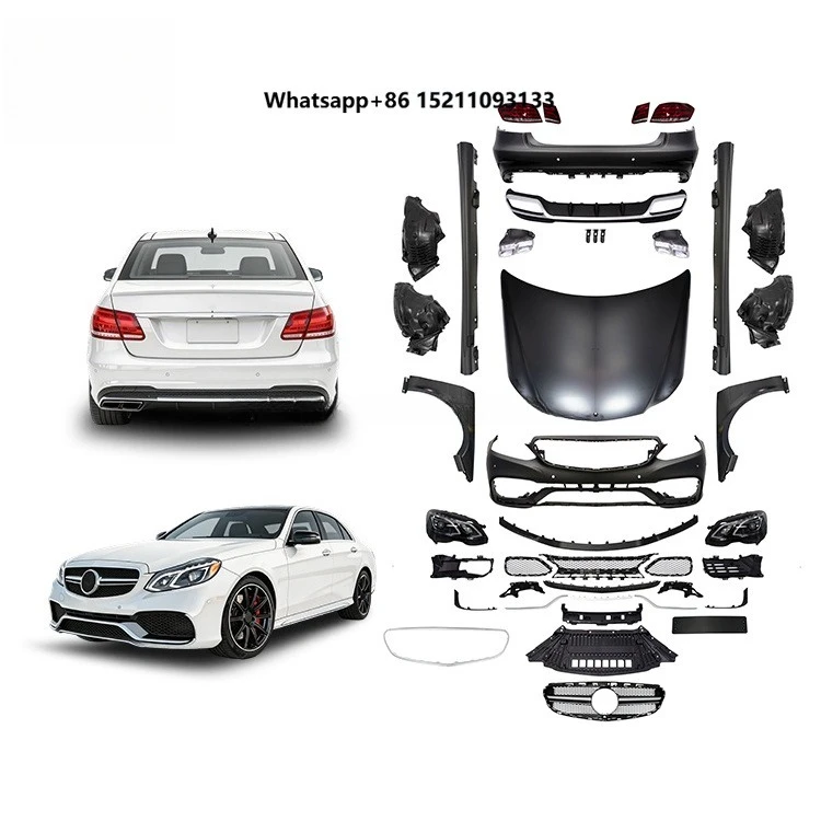Exterior Tuning E63 Style Car Bumper Auto Parts for E Class W212 2009-2012 Facelift 2013-2015 E63 Conversation Body Kit
