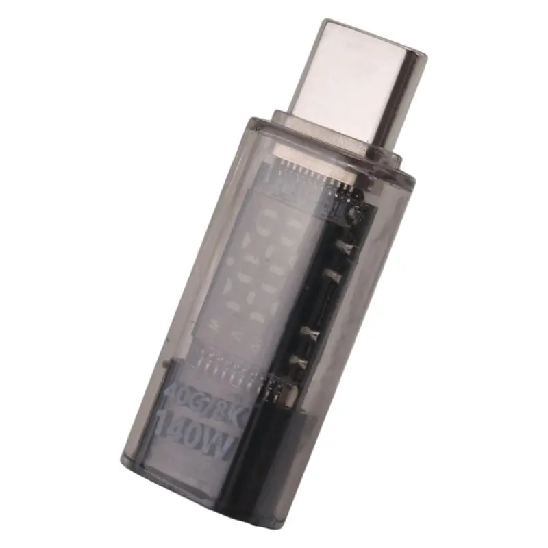 

New!USB C Adapter LED Wattage Display 140W 40Gbps 8K USB C Extension PD3.1 Type C Connector Type C Power Meter Tester