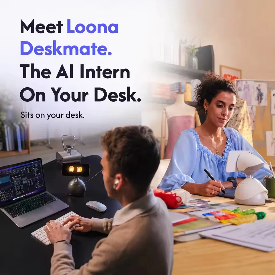 LOONA Deskmate AI Desktop Voice Robot Overseas Version Office Assistant Intelligent Interactive Desktop （Only applicable to iOS）
