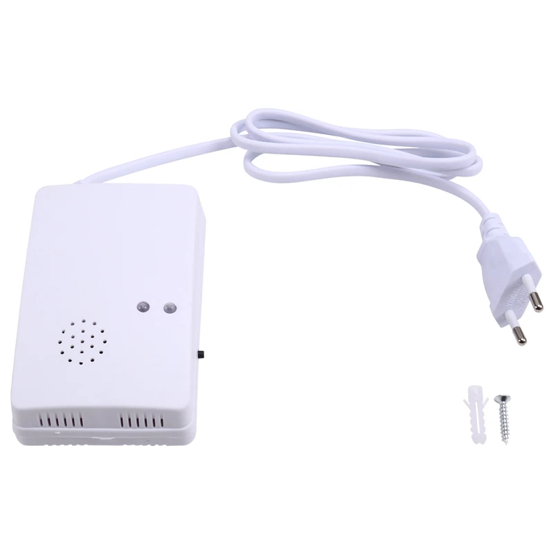 가스 누출 감지기, 가연성 프로판 부탄 메탄 누출 경고, 가연성 가스 경보 센서, 가정 보안용 EU 플러그