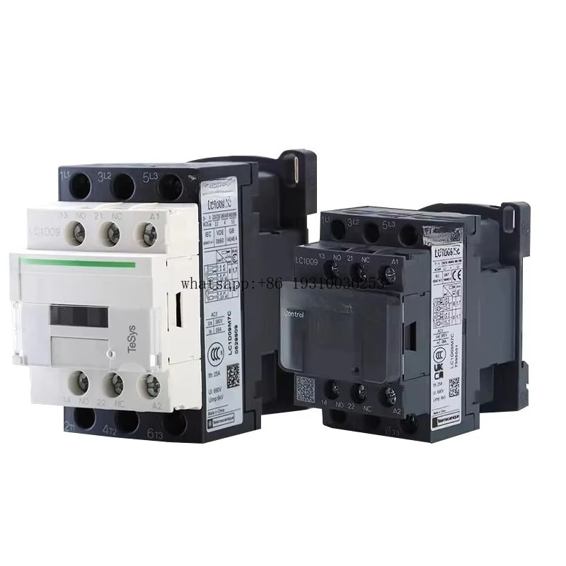 

AC Contactor LC1D25M7/F7/Q7 , Nonreversing, 25A, 15HP At 220V/230V AC, Up To 100kA SCCR, 3 Phase, 3 NO
