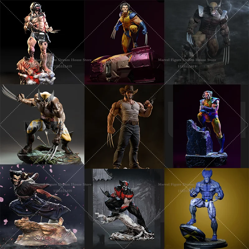1/24 1/18 Scale DIY Self-assembled GK 3D Resin Un-panited Doll White Model Howlett Feral Unbowed Working-class Anti-hero‌