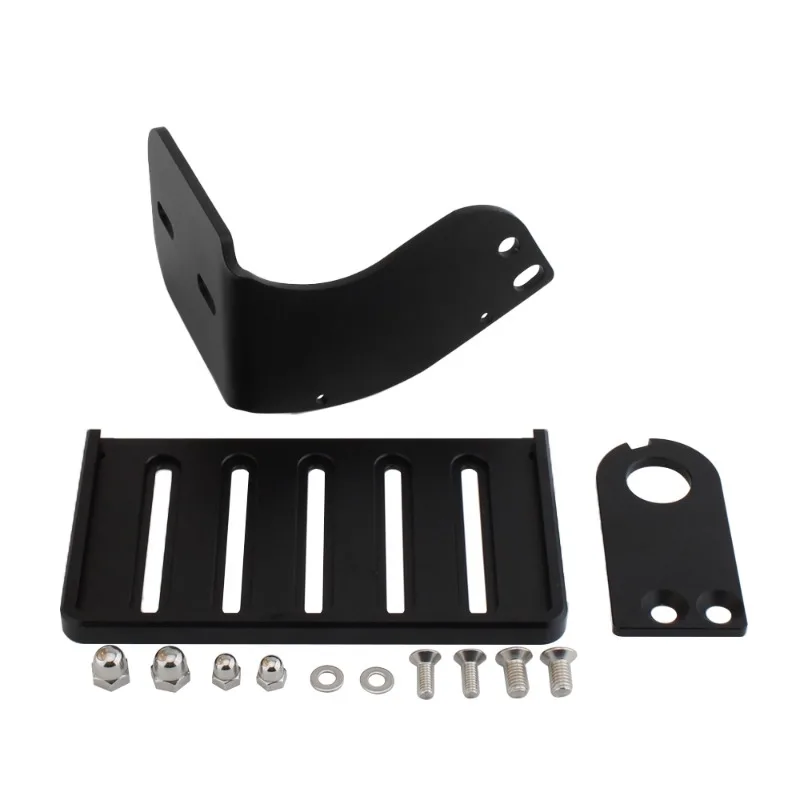 

Parts are suitable for Harley 883 X48 1200 modified side license plate holder, license plate side shift bracket