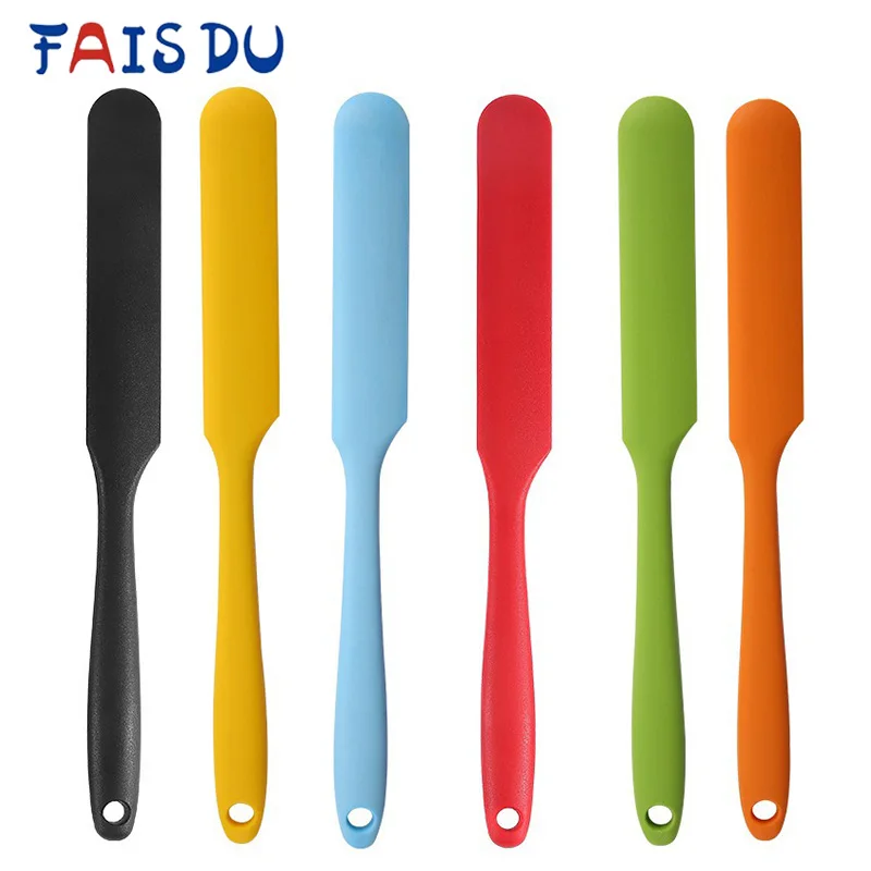 

1PC Silicone Spatula Heat Resistant Cake Cream Butter Spatulas Colorful Mixing Batter Long Scraper Flexible Baking Cooking Tool